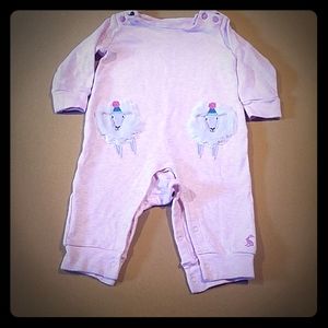 Joules size 3-6 mo pink onesie